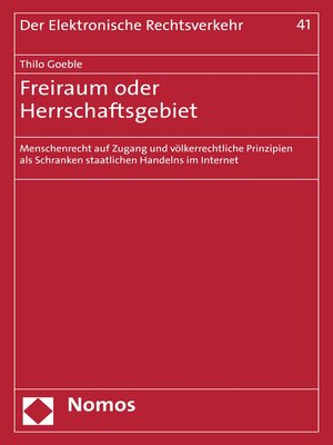 cover image of Freiraum oder Herrschaftsgebiet